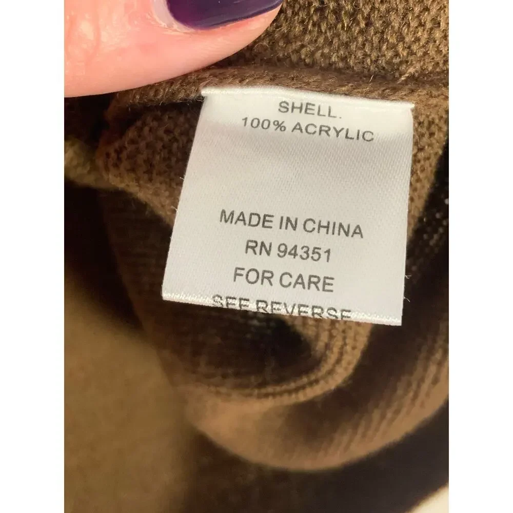 Joy Joy Boatneck‎ Sweater- Expresso knit NWT size M/L